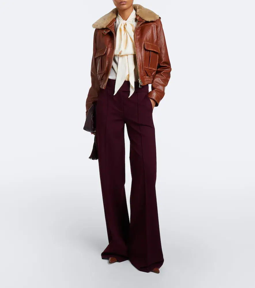 Dorothee Schumacher First Love shearling-trimmed leather jacket | Thumbnail 7 Dorothee Schumacher First Love shearling-trimmed leather jacket | Thumbnail 7