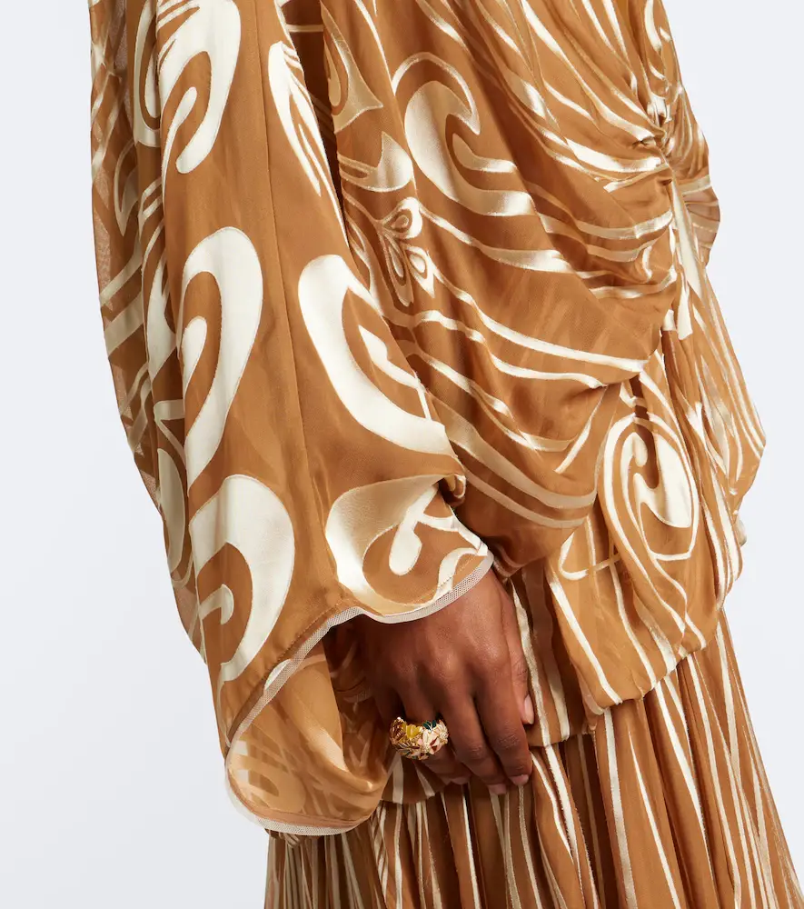 Zimmermann Momentum Burnout Bubble printed silk gown | Thumbnail 2 Zimmermann Momentum Burnout Bubble printed silk gown | Thumbnail 2