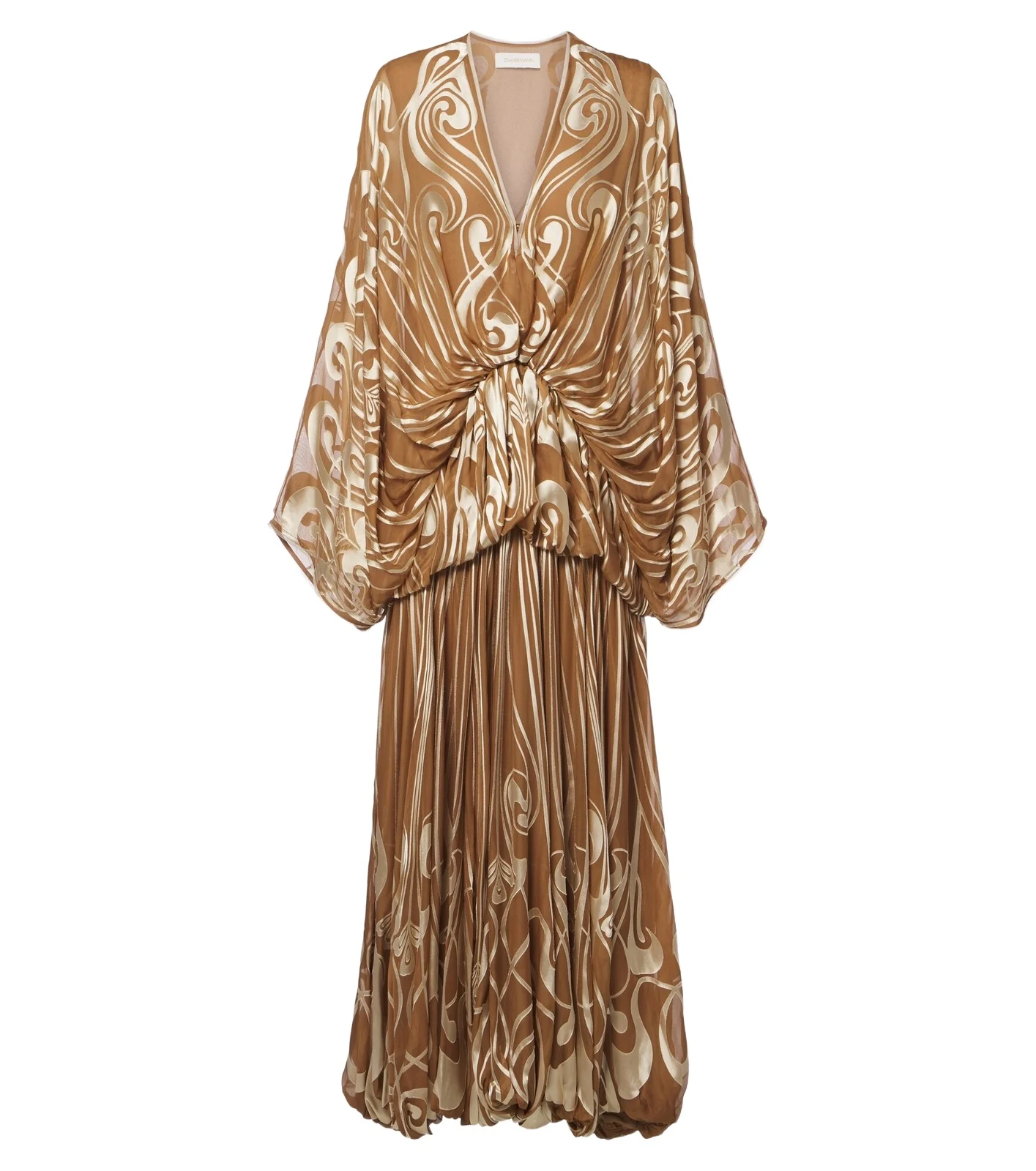 Momentum Burnout Bubble printed silk gown Momentum Burnout Bubble printed silk gown
