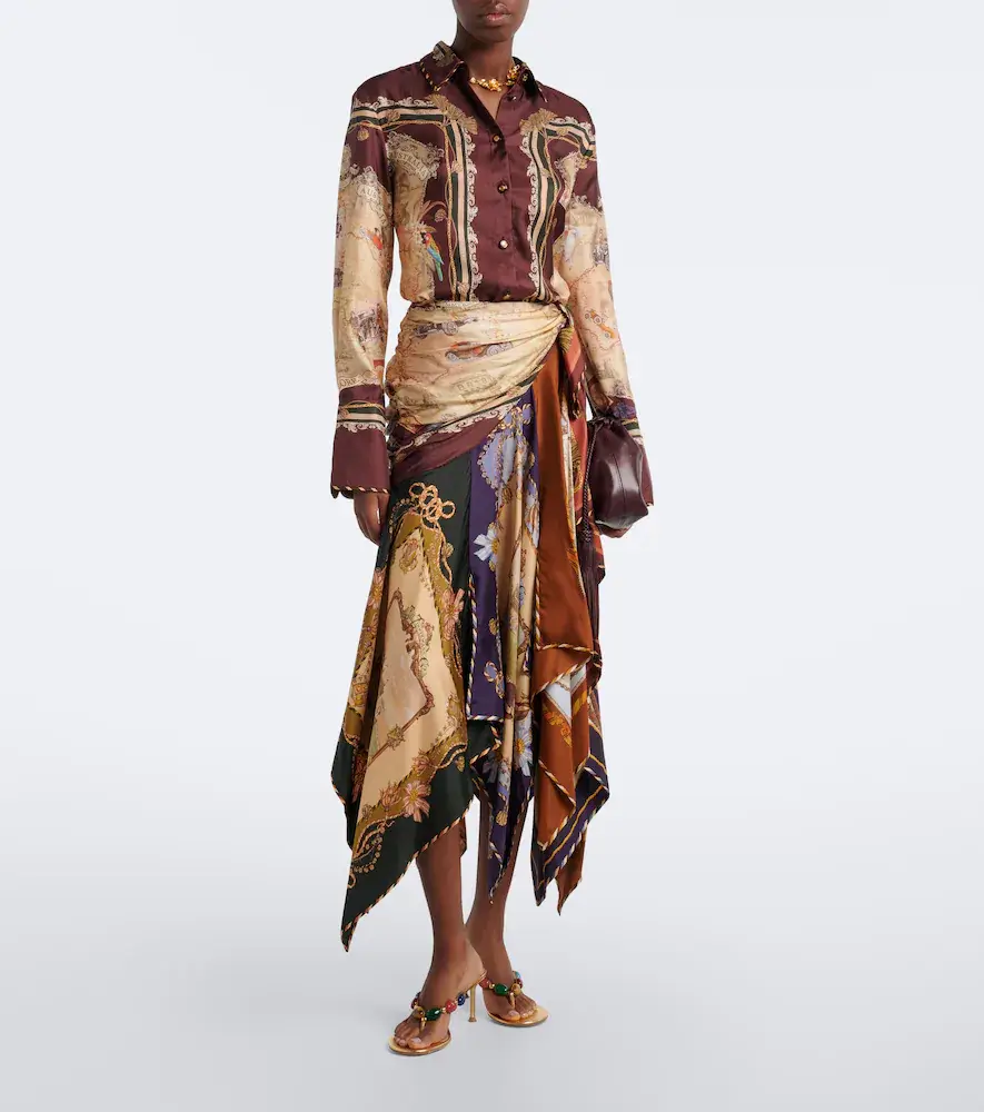 Zimmermann Valiant printed silk twill shirt | Thumbnail 2 Zimmermann Valiant printed silk twill shirt | Thumbnail 2
