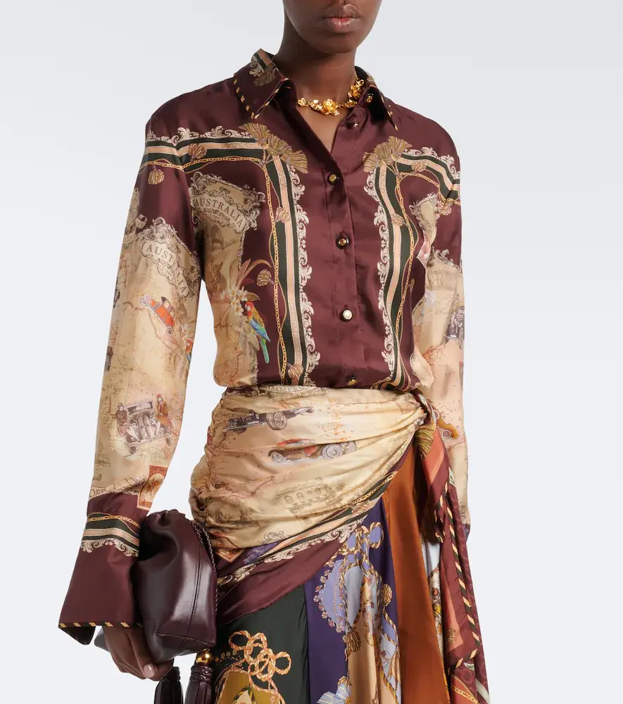 Zimmermann Valiant printed silk twill shirt | Thumbnail 3 Zimmermann Valiant printed silk twill shirt | Thumbnail 3