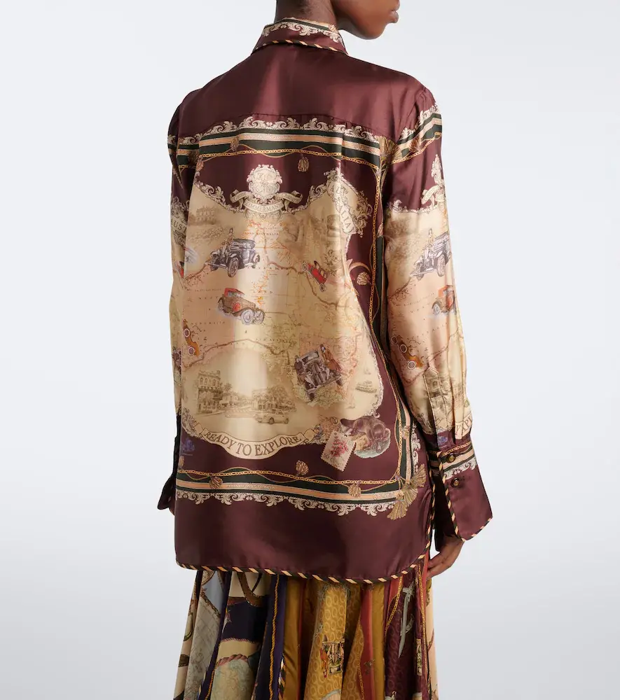 Zimmermann Valiant printed silk twill shirt | Thumbnail 7 Zimmermann Valiant printed silk twill shirt | Thumbnail 7