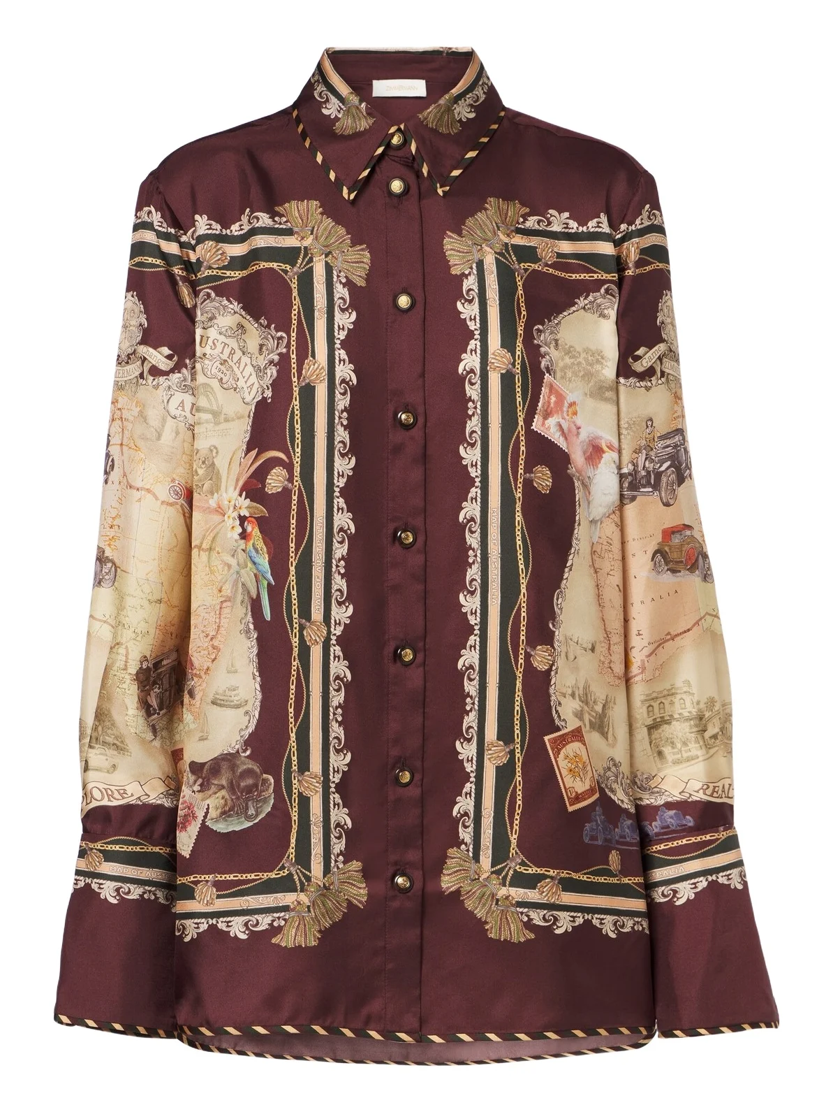 Valiant printed silk twill shirt Valiant printed silk twill shirt