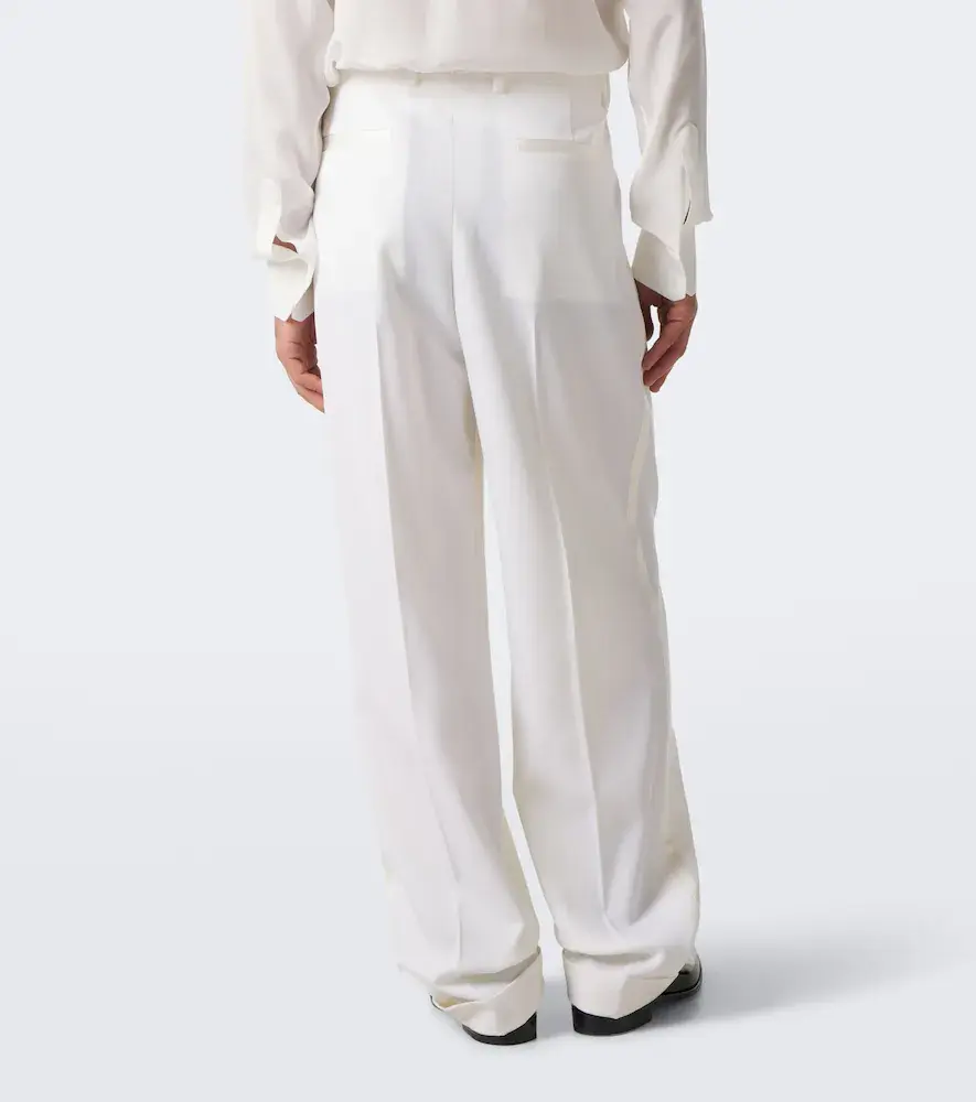 Dolce & Gabbana Pleated wool and silk-blend tuxedo pants | Thumbnail 5 Dolce & Gabbana Pleated wool and silk-blend tuxedo pants | Thumbnail 5