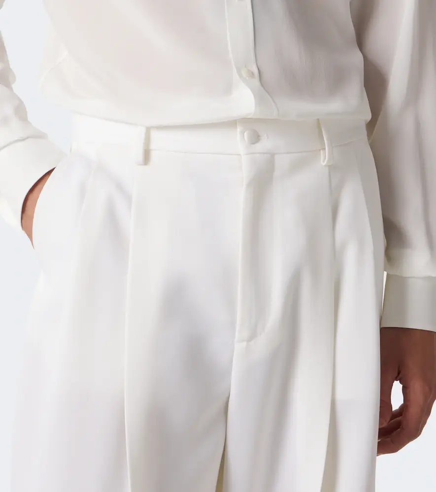 Dolce & Gabbana Pleated wool and silk-blend tuxedo pants | Thumbnail 6 Dolce & Gabbana Pleated wool and silk-blend tuxedo pants | Thumbnail 6