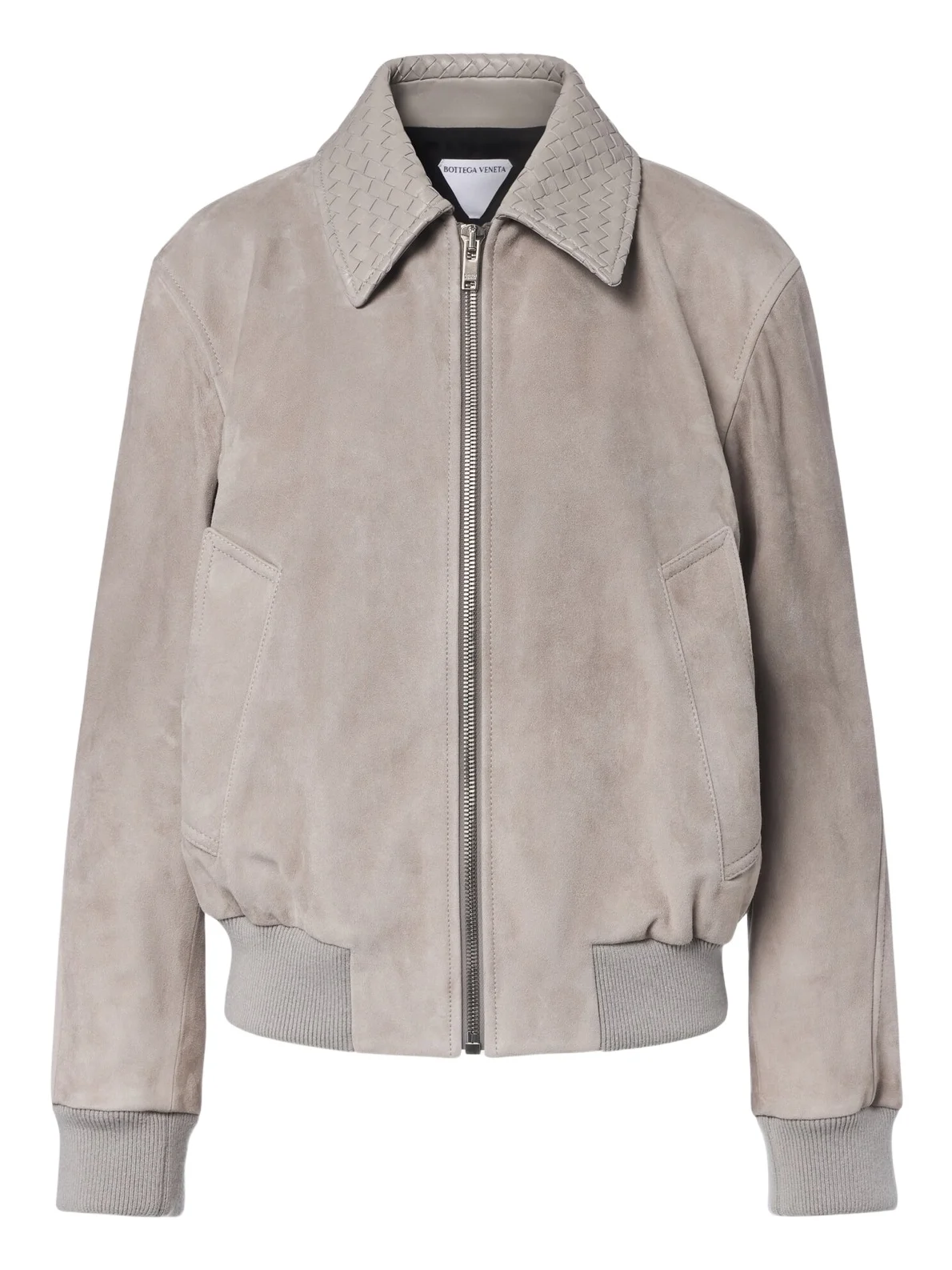 Bottega Veneta Intrecciato suede blouson jacket