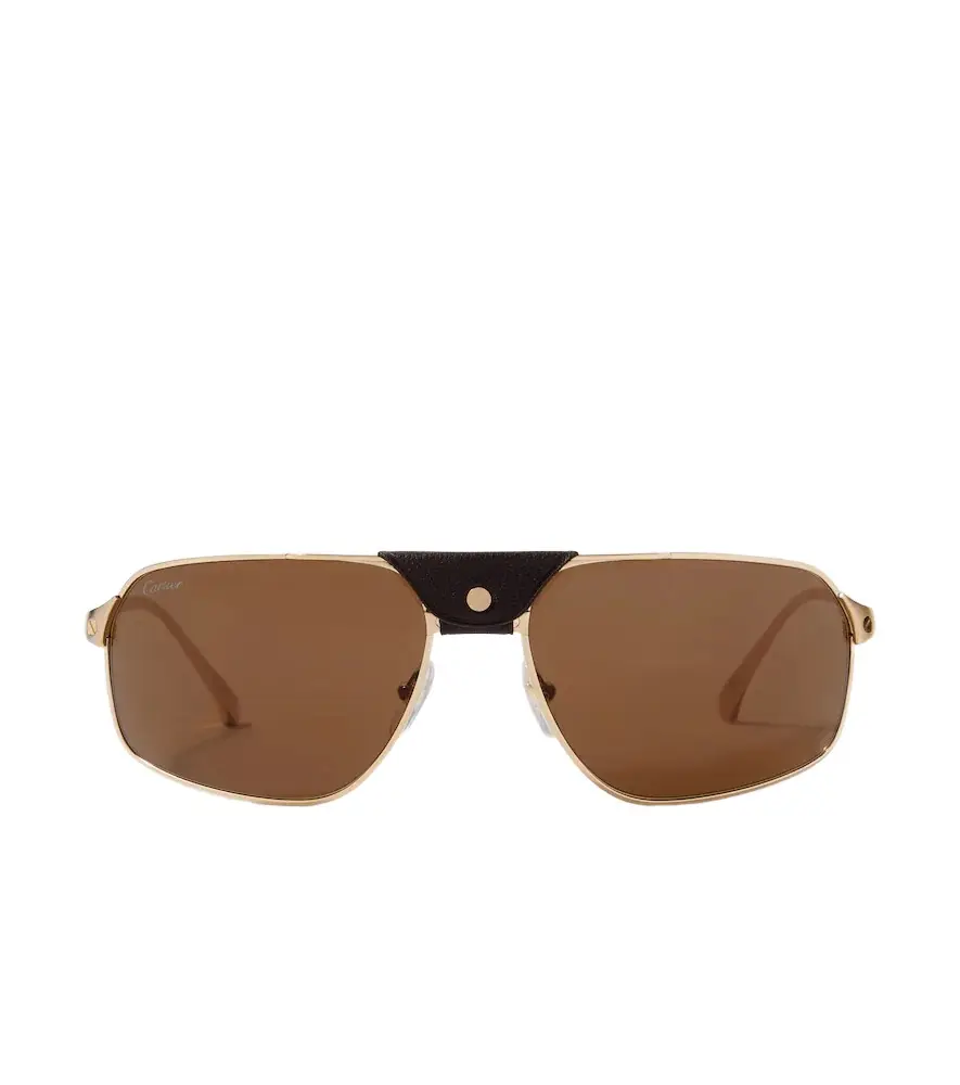 Cartier Eyewear Collection Santos De Cartier aviator sunglasses