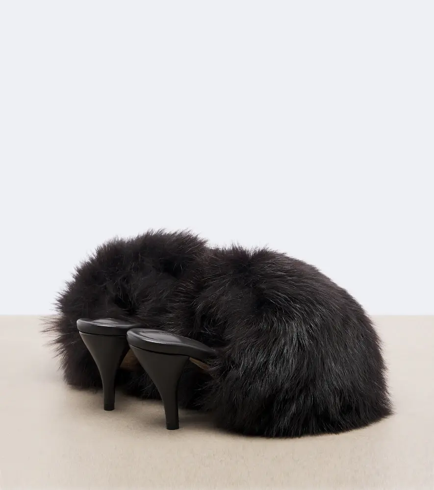 Bottega Veneta Cherry shearling mules | Thumbnail 3 Bottega Veneta Cherry shearling mules | Thumbnail 3