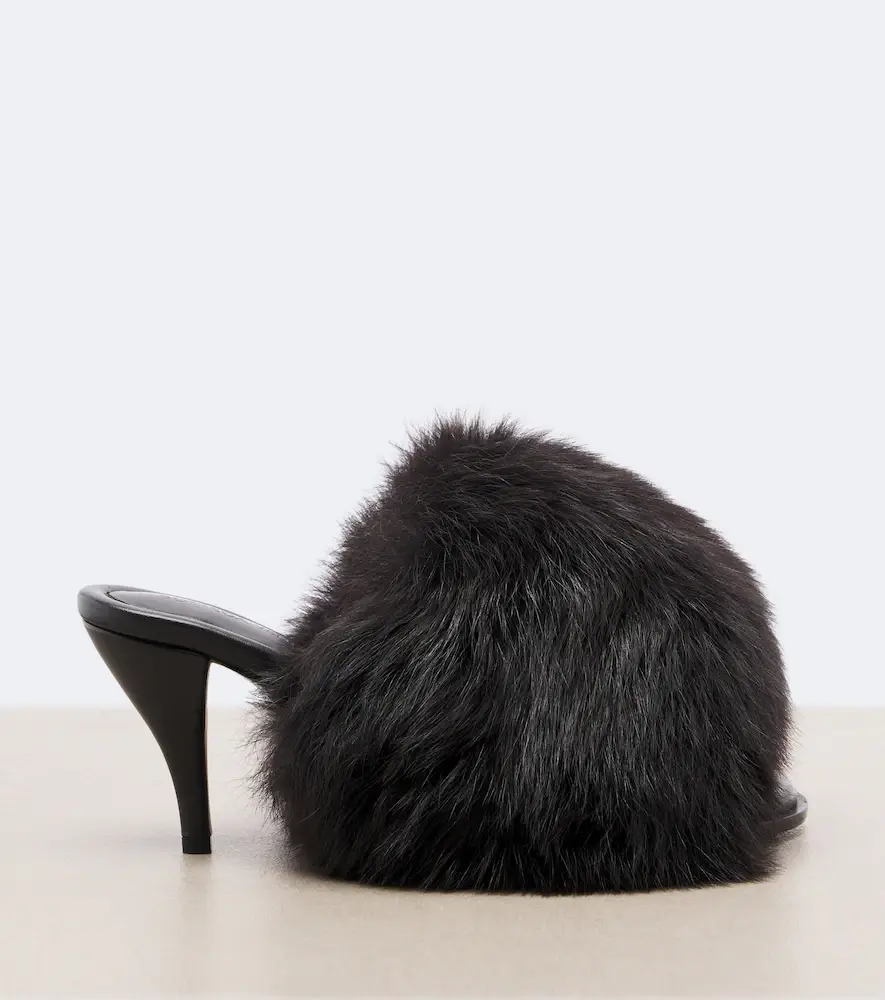 Bottega Veneta Cherry shearling mules | Thumbnail 4 Bottega Veneta Cherry shearling mules | Thumbnail 4