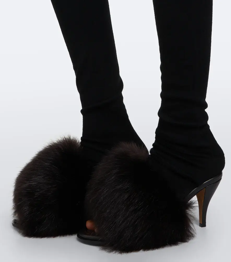 Bottega Veneta Cherry shearling mules | Thumbnail 6 Bottega Veneta Cherry shearling mules | Thumbnail 6