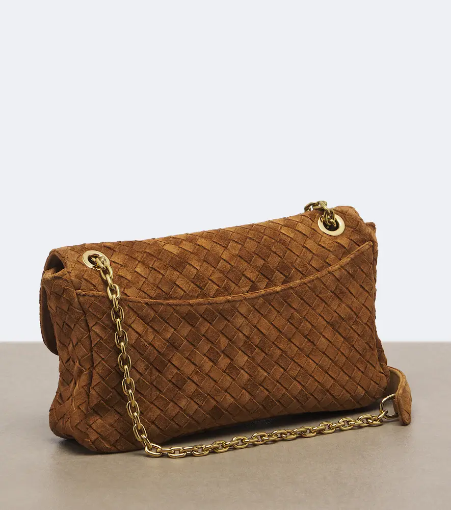 Bottega Veneta Madison Intrecciato suede shoulder bag | Thumbnail 2 Bottega Veneta Madison Intrecciato suede shoulder bag | Thumbnail 2