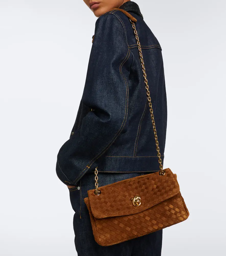 Bottega Veneta Madison Intrecciato suede shoulder bag | Thumbnail 5 Bottega Veneta Madison Intrecciato suede shoulder bag | Thumbnail 5