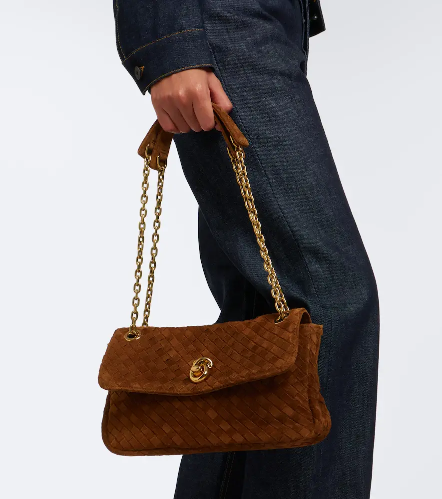 Bottega Veneta Madison Intrecciato suede shoulder bag | Thumbnail 6 Bottega Veneta Madison Intrecciato suede shoulder bag | Thumbnail 6
