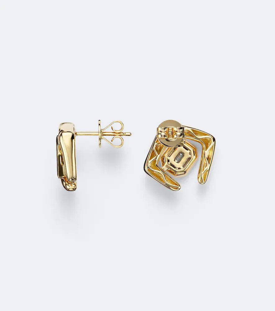 SHAY JEWELRY Zar 18kt gold stud earrings with diamonds | Thumbnail 4 SHAY JEWELRY Zar 18kt gold stud earrings with diamonds | Thumbnail 4