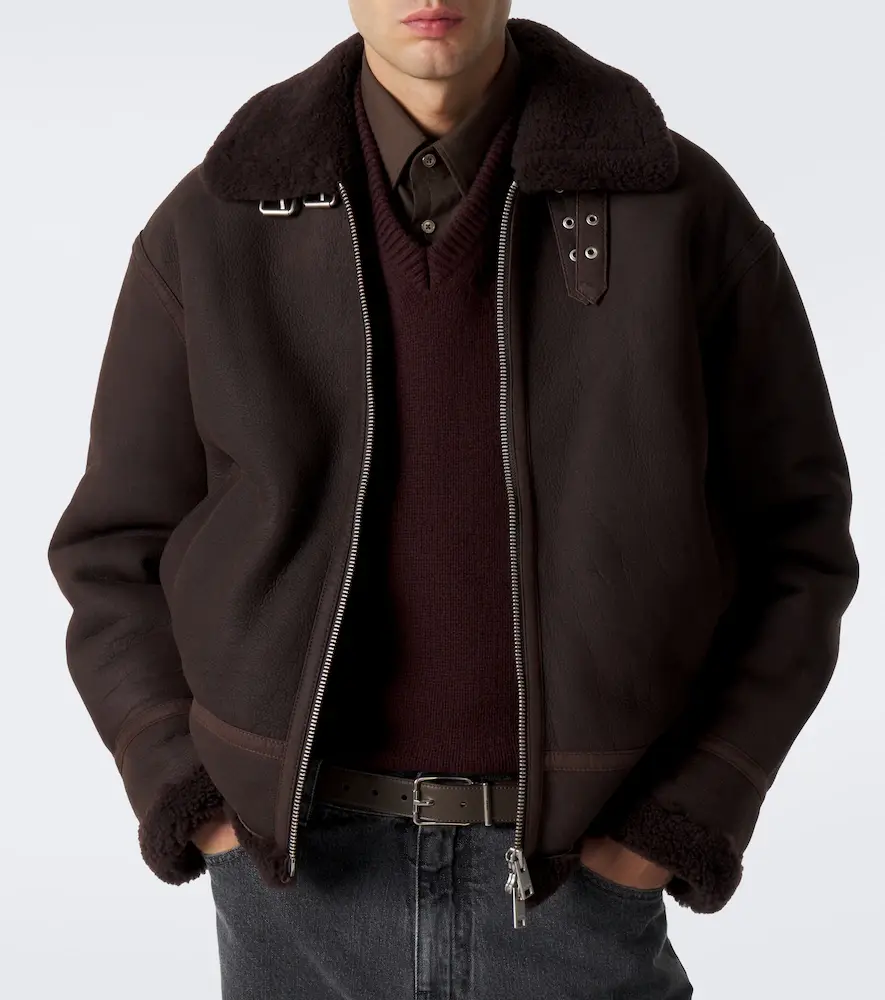 ARMA Sano shearling-lined leather jacket | Thumbnail 8