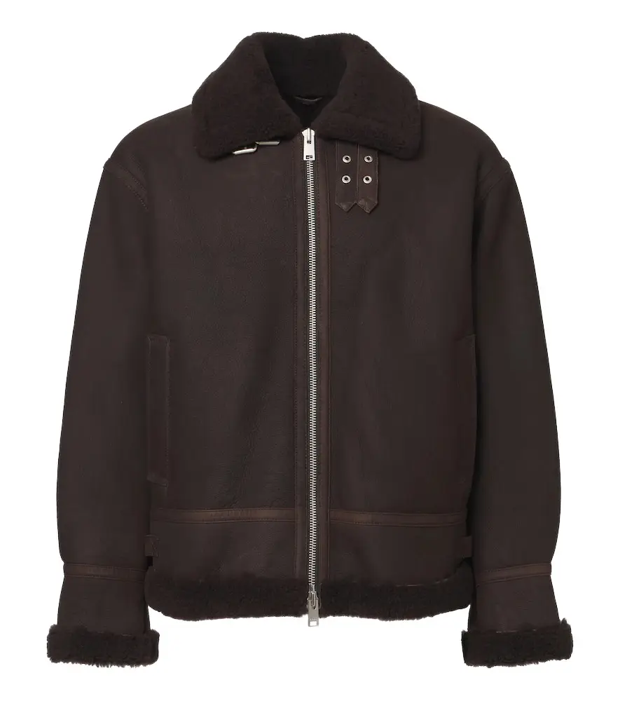 ARMA Sano shearling-lined leather jacket