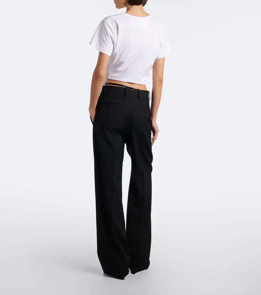 Tom Ford Belted wool wide-leg pants | Thumbnail 2 Tom Ford Belted wool wide-leg pants | Thumbnail 2