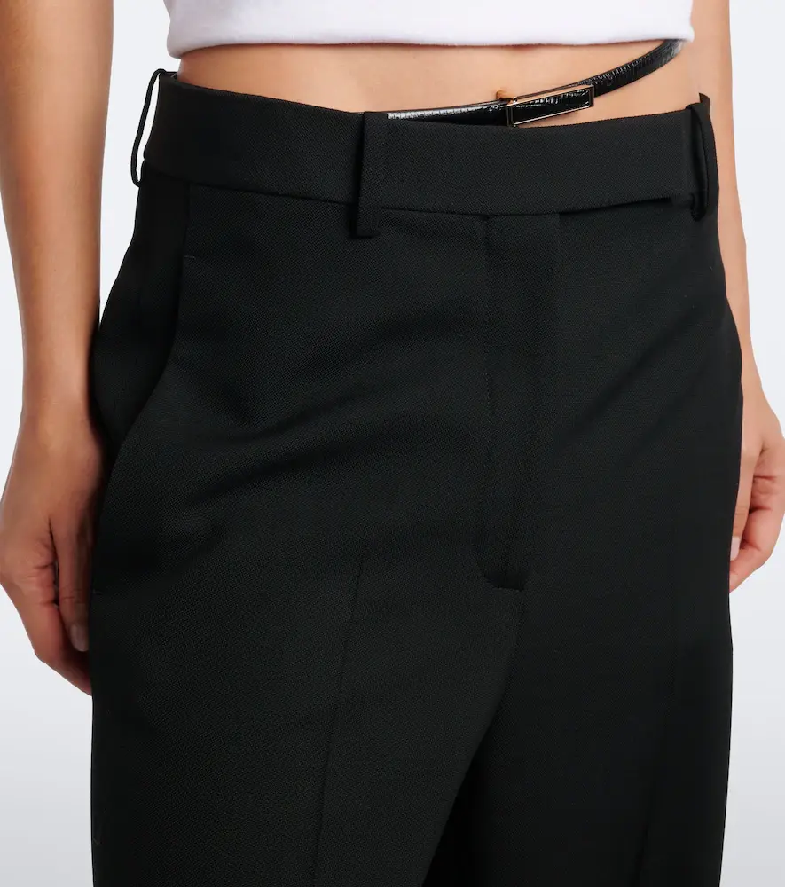 Tom Ford Belted wool wide-leg pants | Thumbnail 5 Tom Ford Belted wool wide-leg pants | Thumbnail 5