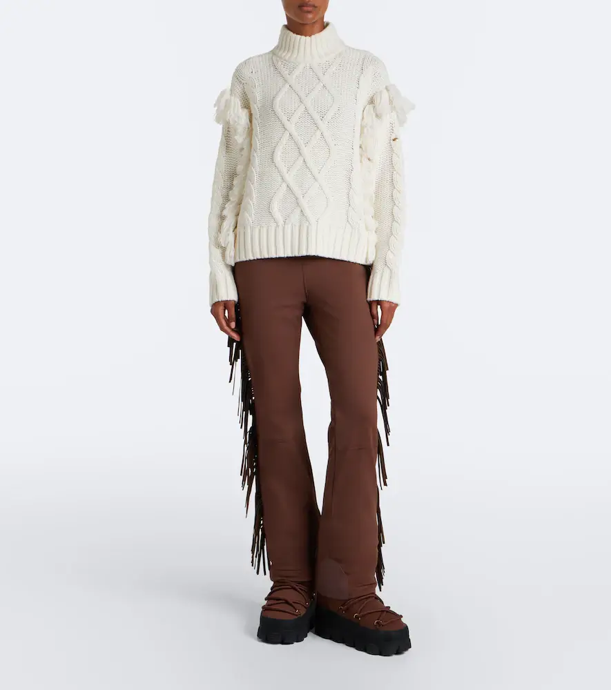 Goldbergh Brit cable-knit fringed wool sweater | Thumbnail 3 Goldbergh Brit cable-knit fringed wool sweater | Thumbnail 3