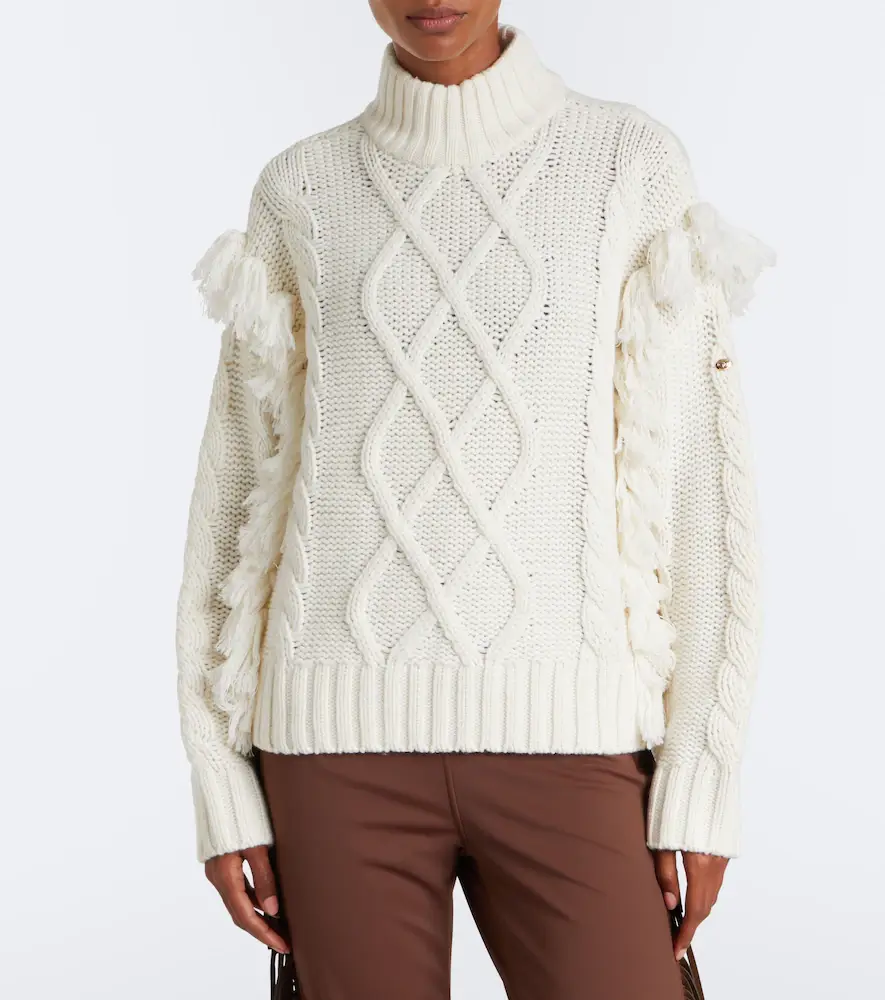 Goldbergh Brit cable-knit fringed wool sweater | Thumbnail 4 Goldbergh Brit cable-knit fringed wool sweater | Thumbnail 4
