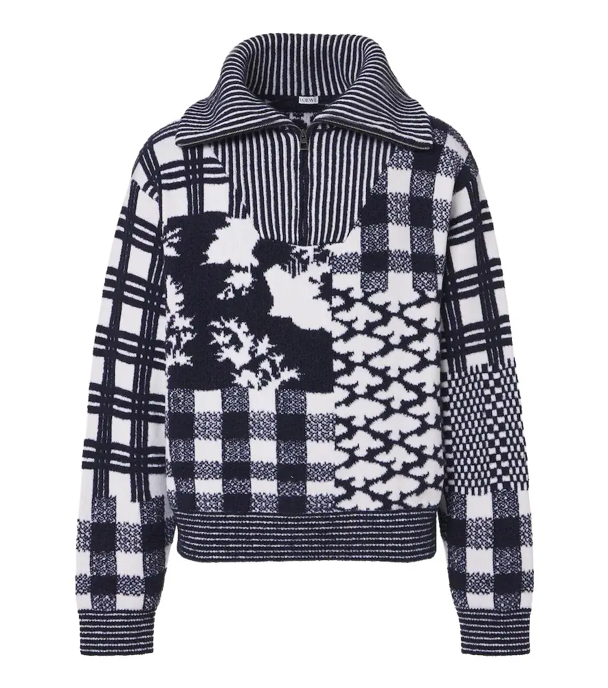 x Cosima von Bonin jacquard wool-blend sweater x Cosima von Bonin jacquard wool-blend sweater