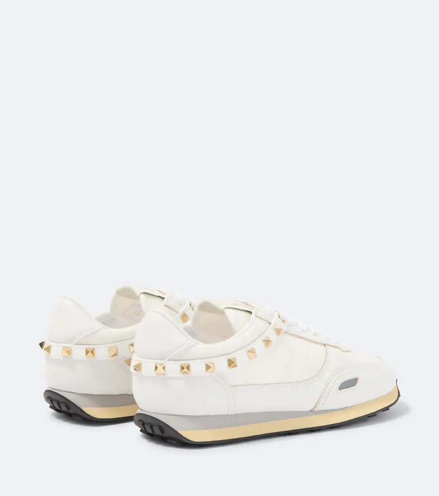 Valentino Garavani Stud Up leather-trimmed sneakers | Thumbnail 4 Valentino Garavani Stud Up leather-trimmed sneakers | Thumbnail 4