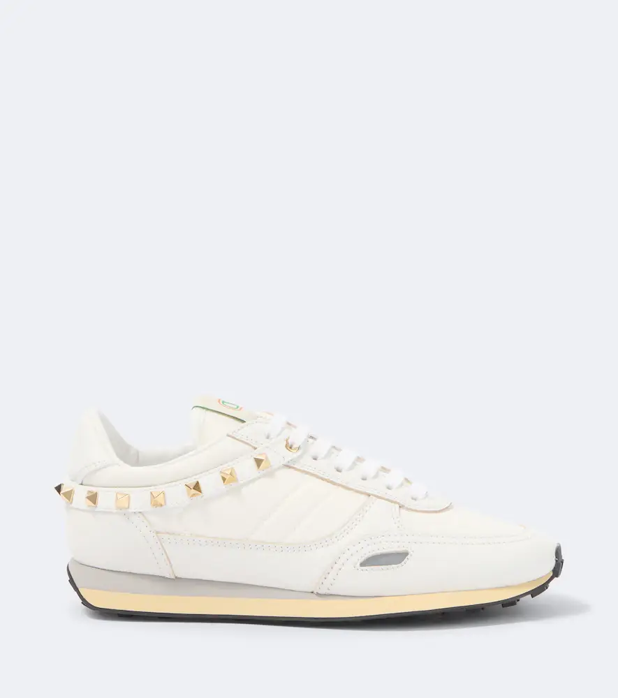 Valentino Garavani Stud Up leather-trimmed sneakers | Thumbnail 6 Valentino Garavani Stud Up leather-trimmed sneakers | Thumbnail 6