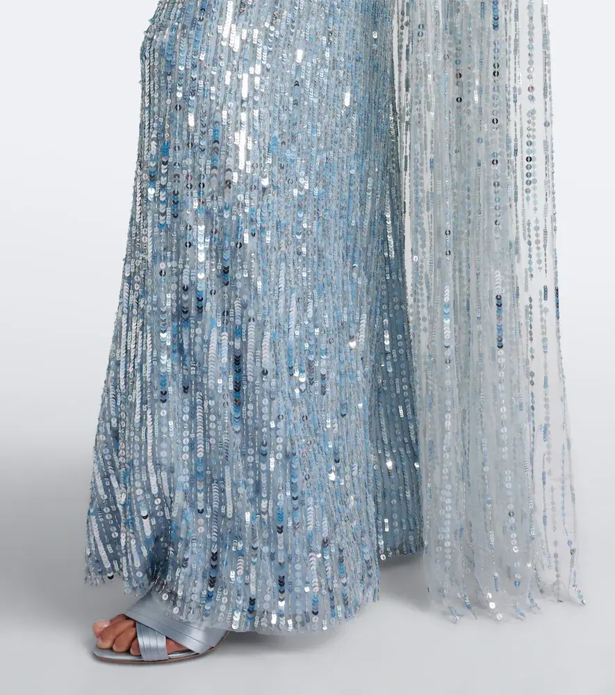 Jenny Packham Opera embellished caped gown | Thumbnail 3 Jenny Packham Opera embellished caped gown | Thumbnail 3
