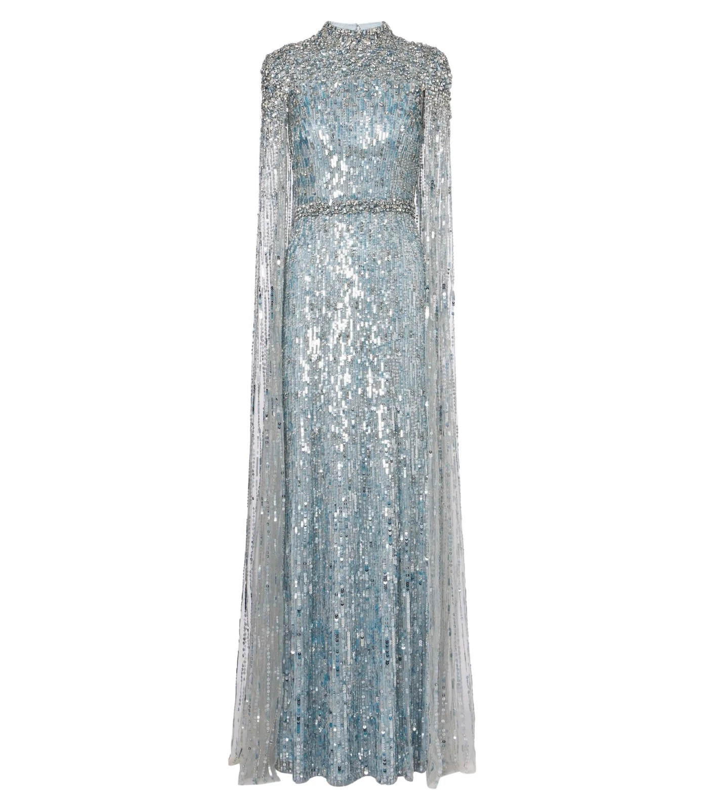 Jenny Packham Opera embellished caped gown