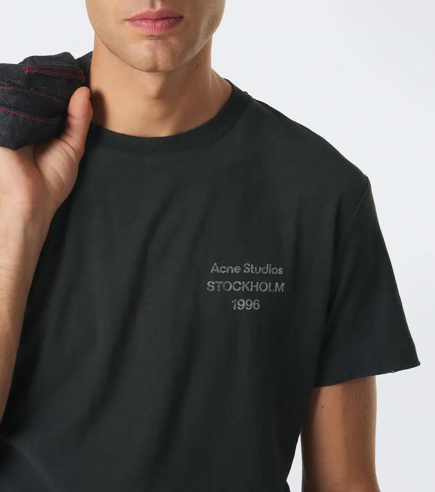 Acne Studios Logo cotton-blend jersey T-shirt | Thumbnail 7 Acne Studios Logo cotton-blend jersey T-shirt | Thumbnail 7