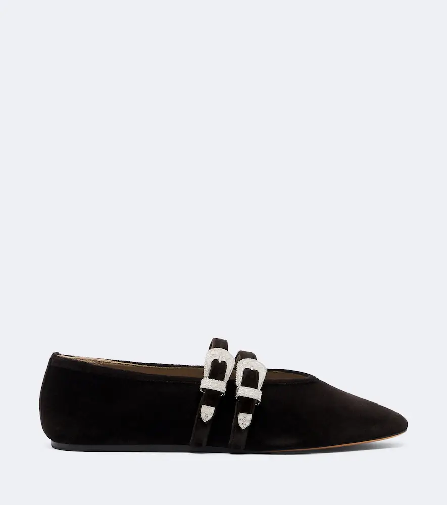 Le Monde Béryl Le Monde Béryl Claudia velvet Mary Jane flats | Thumbnail 4 Le Monde Béryl Le Monde Béryl Claudia velvet Mary Jane flats | Thumbnail 4