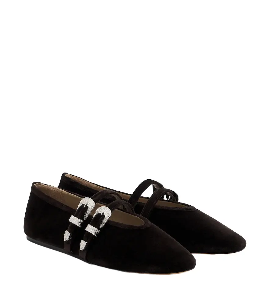 Le Monde Béryl Le Monde Béryl Claudia velvet Mary Jane flats