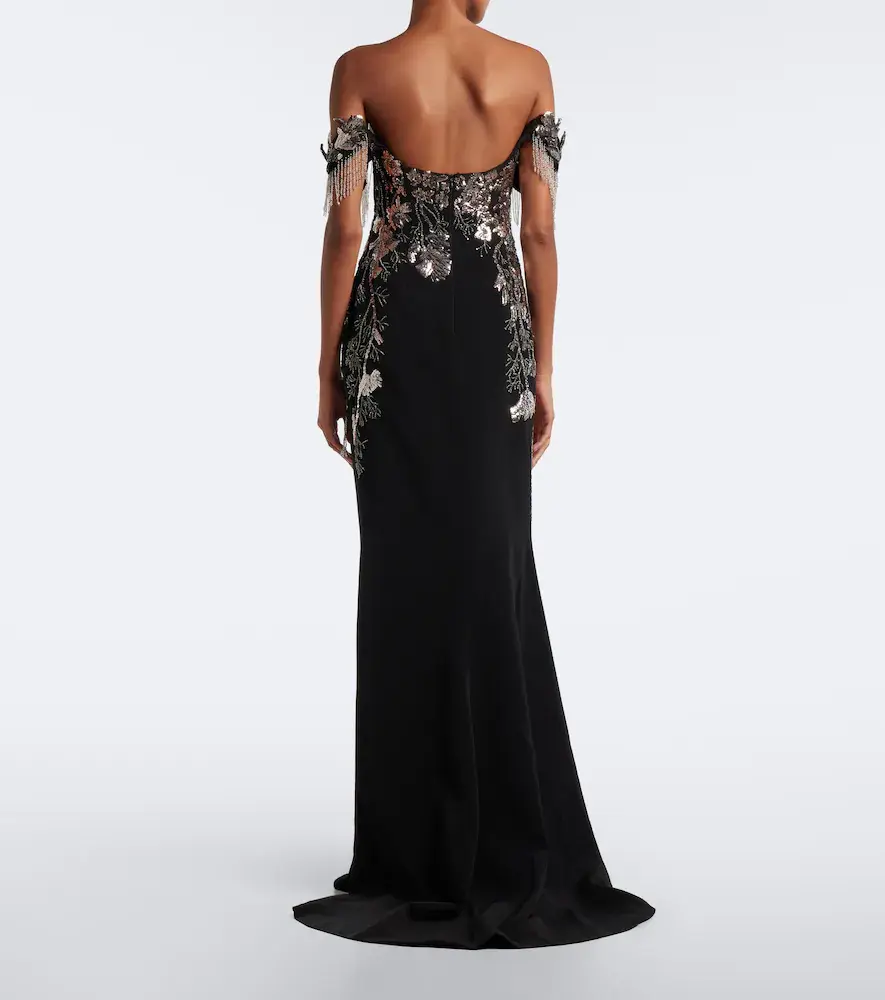 Georges Hobeika Embellished velvet bustier gown | Thumbnail 2 Georges Hobeika Embellished velvet bustier gown | Thumbnail 2