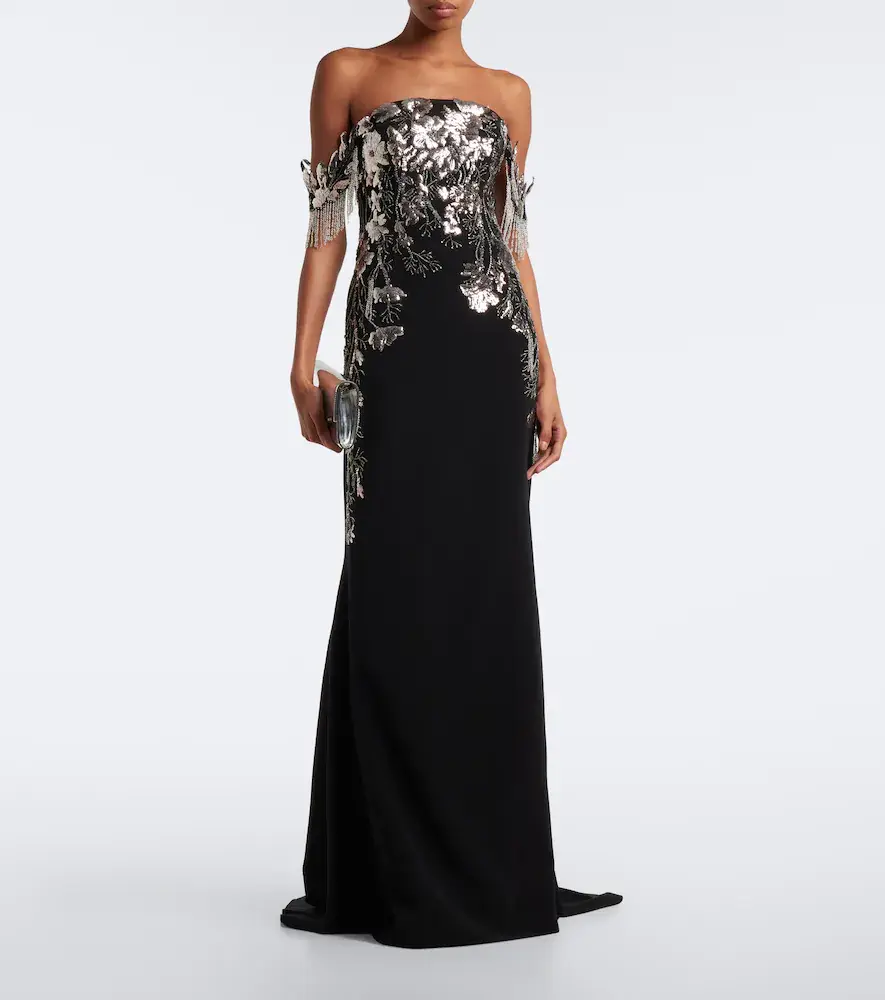 Georges Hobeika Embellished velvet bustier gown | Thumbnail 4 Georges Hobeika Embellished velvet bustier gown | Thumbnail 4