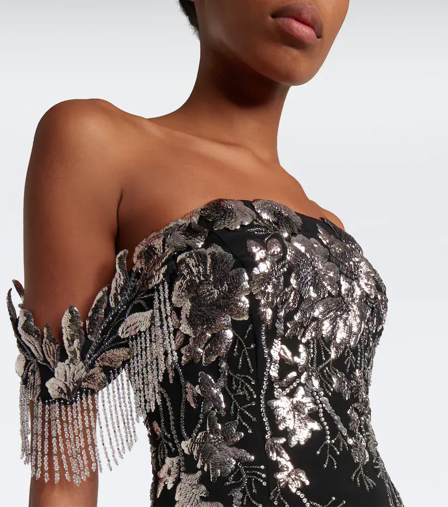 Georges Hobeika Embellished velvet bustier gown | Thumbnail 5 Georges Hobeika Embellished velvet bustier gown | Thumbnail 5