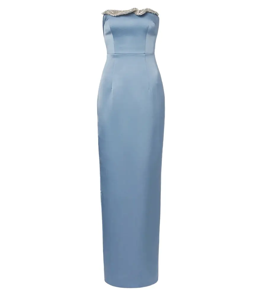 RACHEL GILBERT Lorna embellished bustier gown