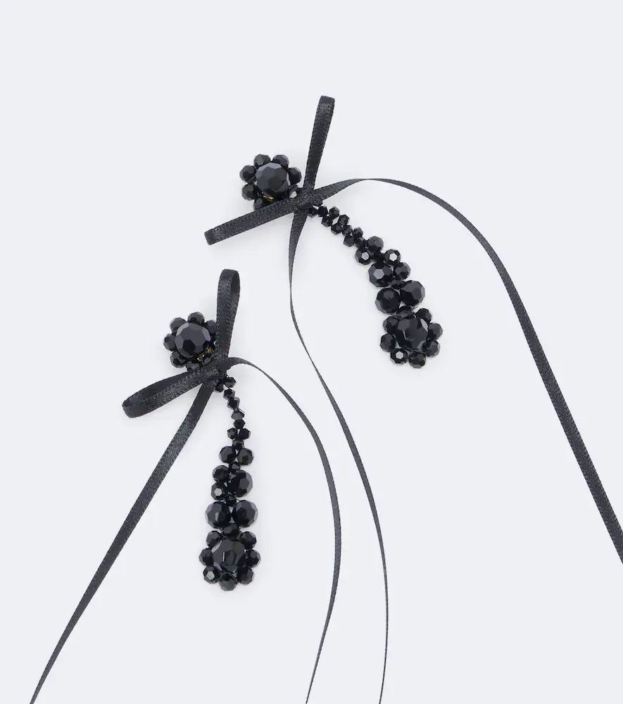 Simone Rocha Victorian Drip embellished drop earrings | Thumbnail 2 Simone Rocha Victorian Drip embellished drop earrings | Thumbnail 2