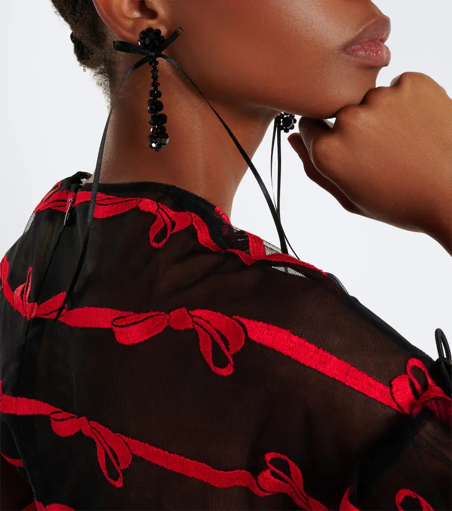 Simone Rocha Victorian Drip embellished drop earrings | Thumbnail 5 Simone Rocha Victorian Drip embellished drop earrings | Thumbnail 5