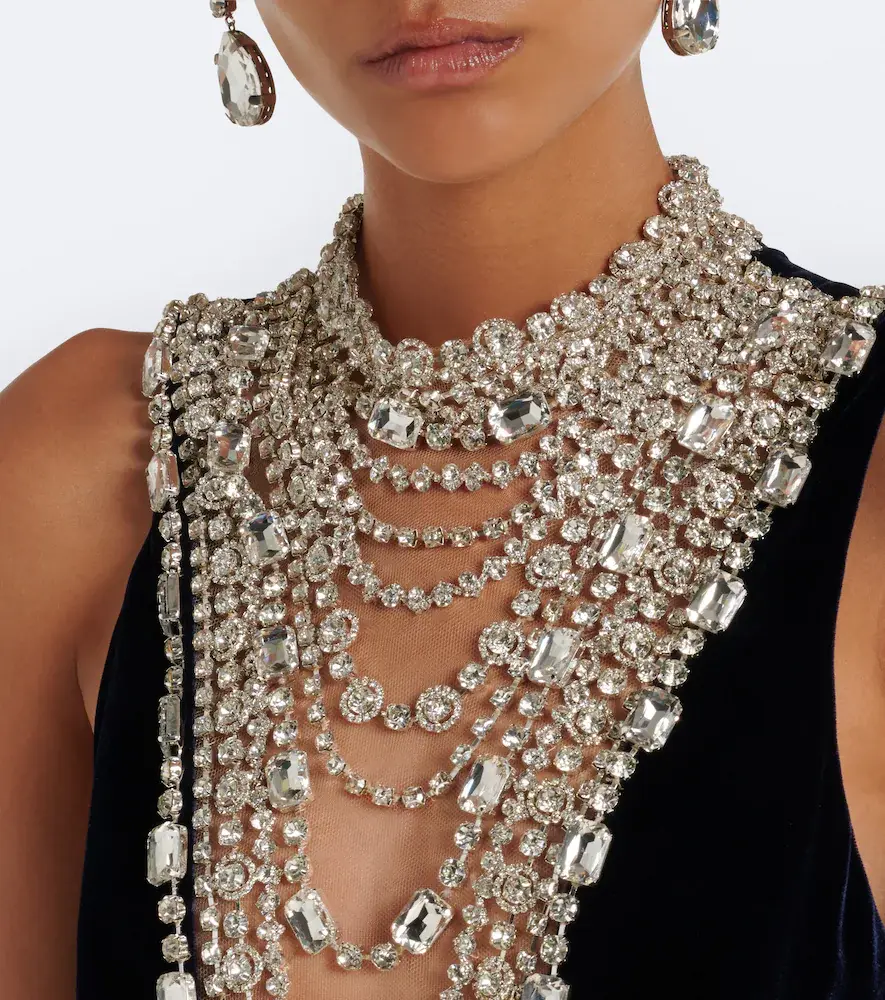Costarellos Crystal-embellished velvet gown | Thumbnail 4 Costarellos Crystal-embellished velvet gown | Thumbnail 4