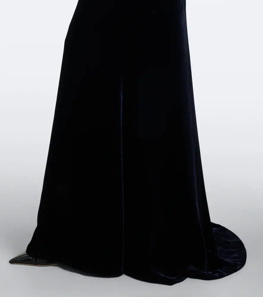 Costarellos Crystal-embellished velvet gown | Thumbnail 5 Costarellos Crystal-embellished velvet gown | Thumbnail 5