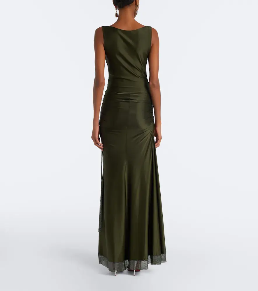 Rabanne Chainmail satin gown | Thumbnail 3 Rabanne Chainmail satin gown | Thumbnail 3