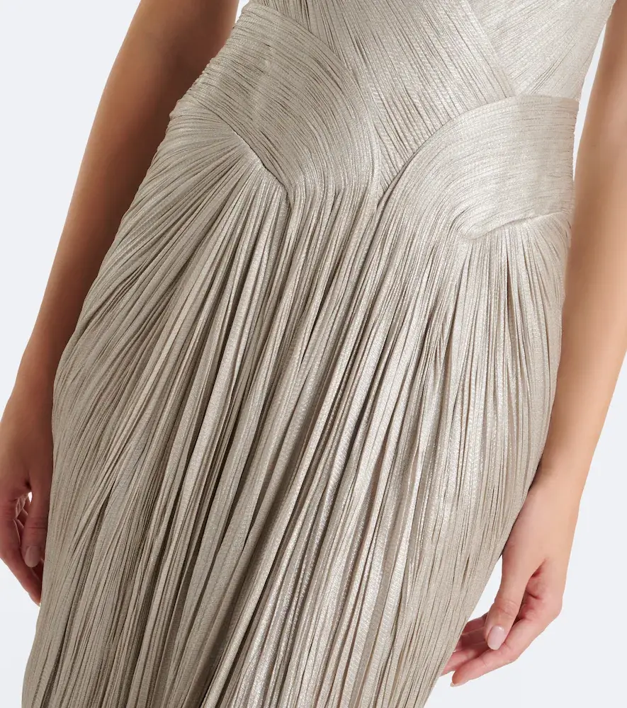 Maria Lucia Hohan Noor pleated silk bustier gown | Thumbnail 6 Maria Lucia Hohan Noor pleated silk bustier gown | Thumbnail 6