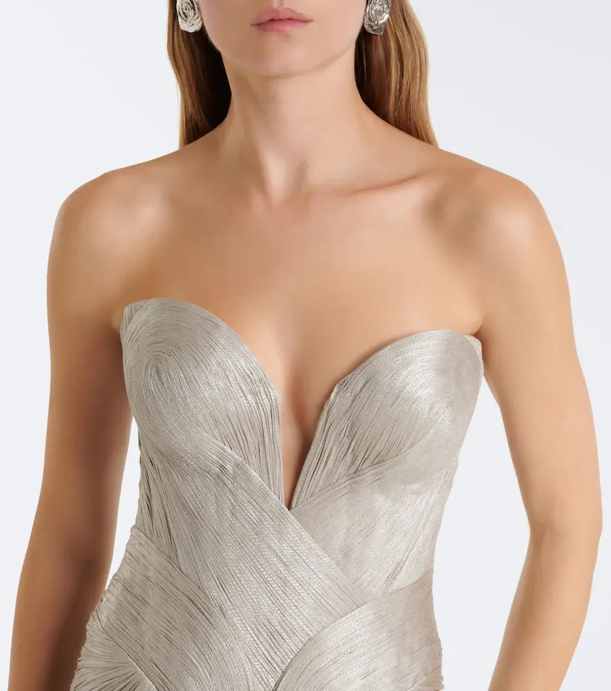Maria Lucia Hohan Noor pleated silk bustier gown | Thumbnail 7 Maria Lucia Hohan Noor pleated silk bustier gown | Thumbnail 7