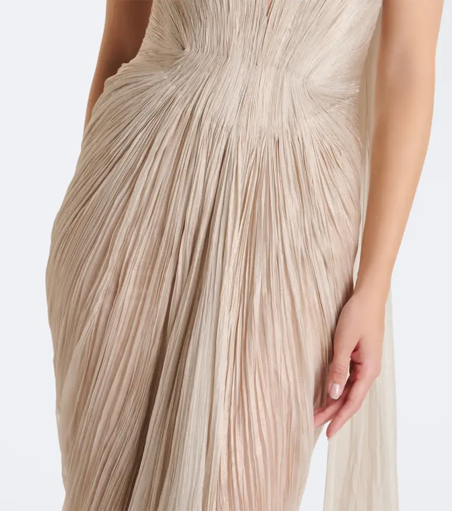 Maria Lucia Hohan Cecilia silk bustier gown and cape set | Thumbnail 6 Maria Lucia Hohan Cecilia silk bustier gown and cape set | Thumbnail 6