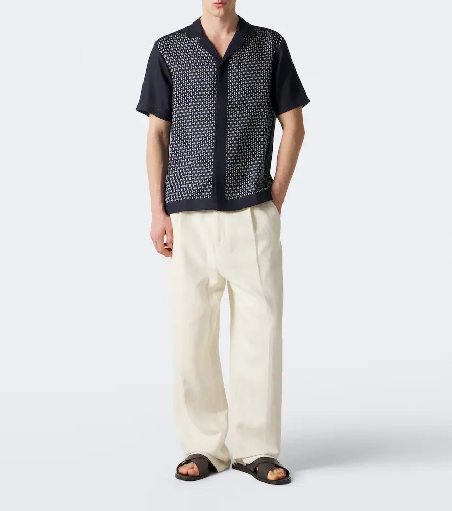 Orlebar Brown Maitan silk and linen shirt | Thumbnail 2 Orlebar Brown Maitan silk and linen shirt | Thumbnail 2