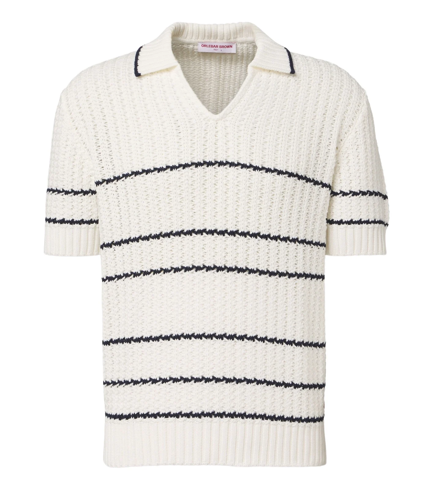 Orlebar Brown Swift crochet cotton polo shirt