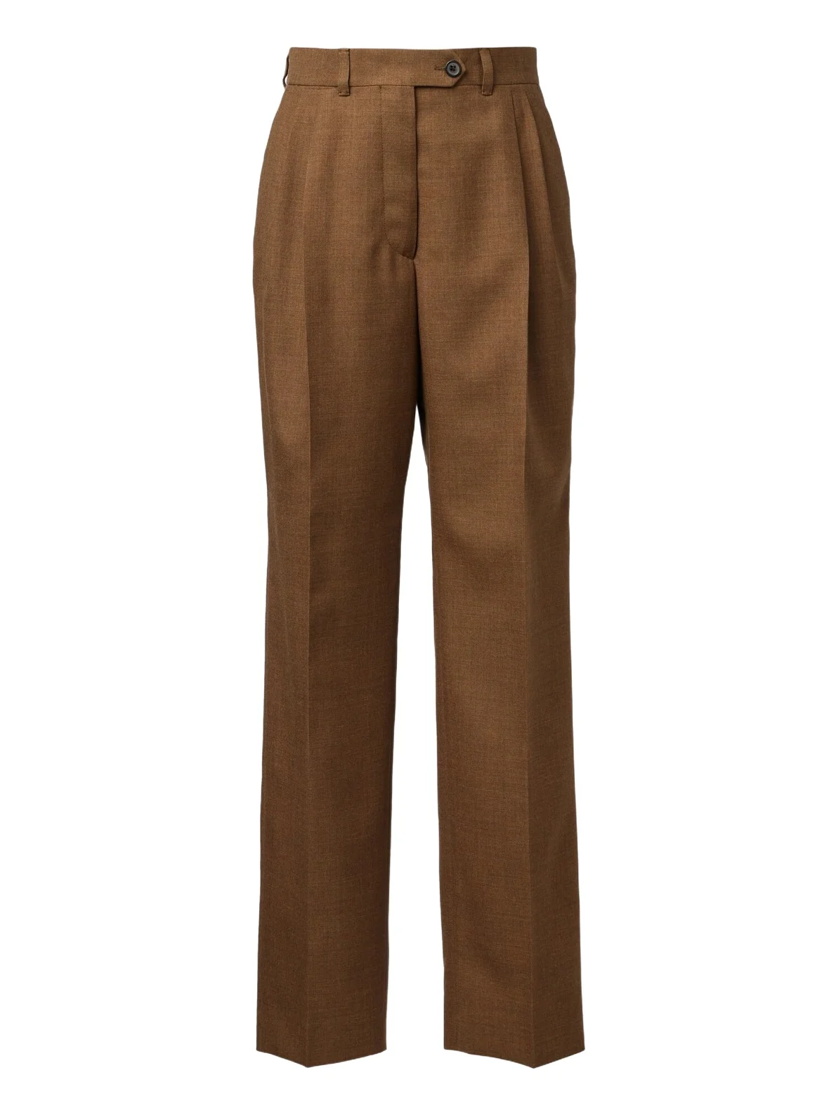 Prada Pleated virgin wool straight pants
