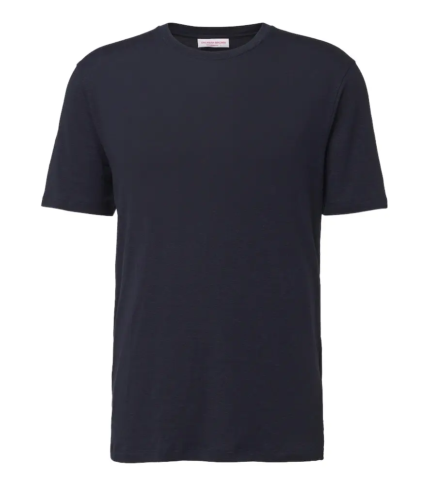 Linen-blend T-shirt