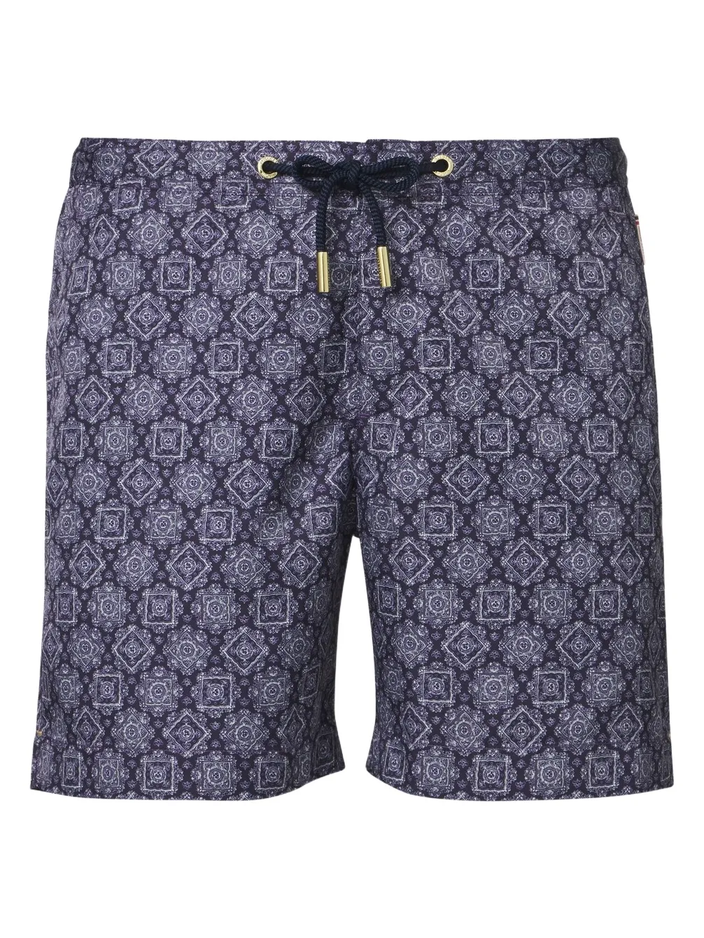 Bulldog printed swim trunks