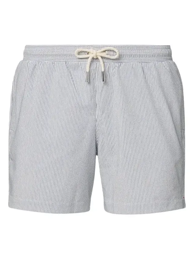 Orlebar Brown Boxer III striped seersucker swim trunks
